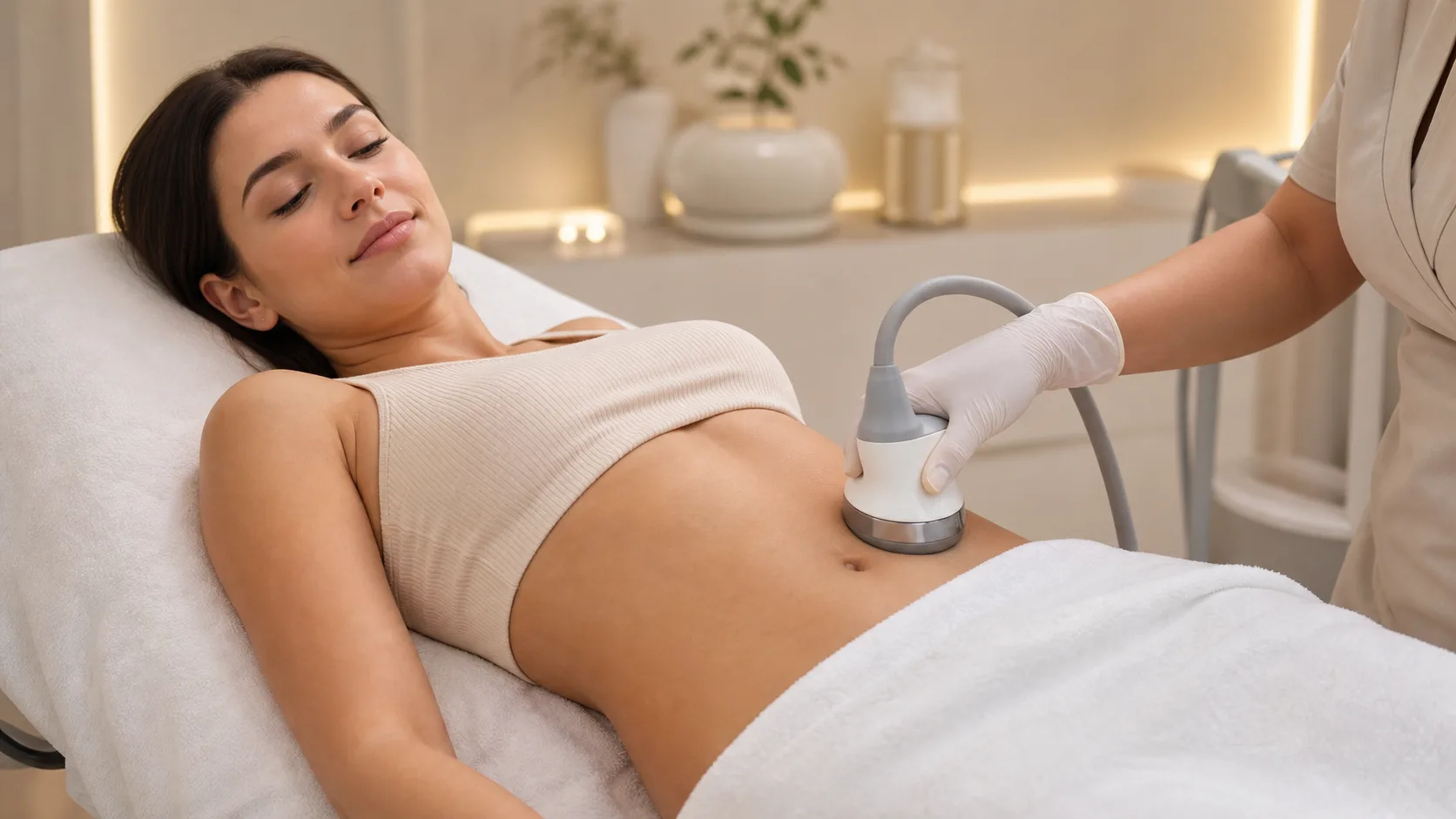 Non-surgical body-sculpting treatment for abdomen contour planning