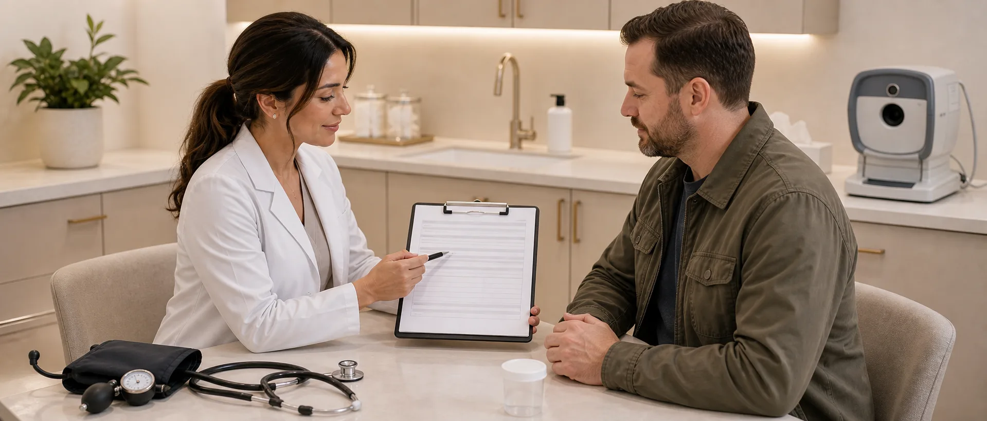 DOT physical consultation for commercial driver medical exam paperwork
