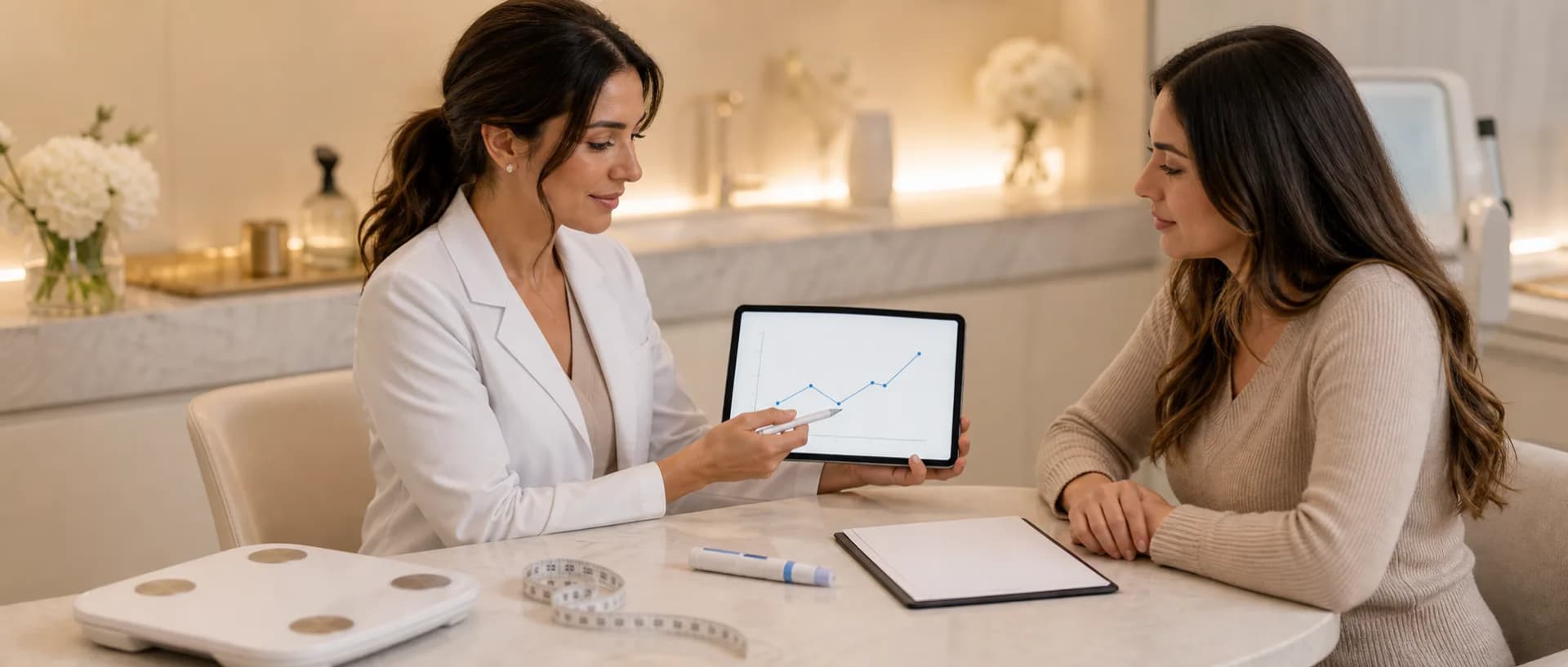 Medical weight loss consultation with medication review and progress planning