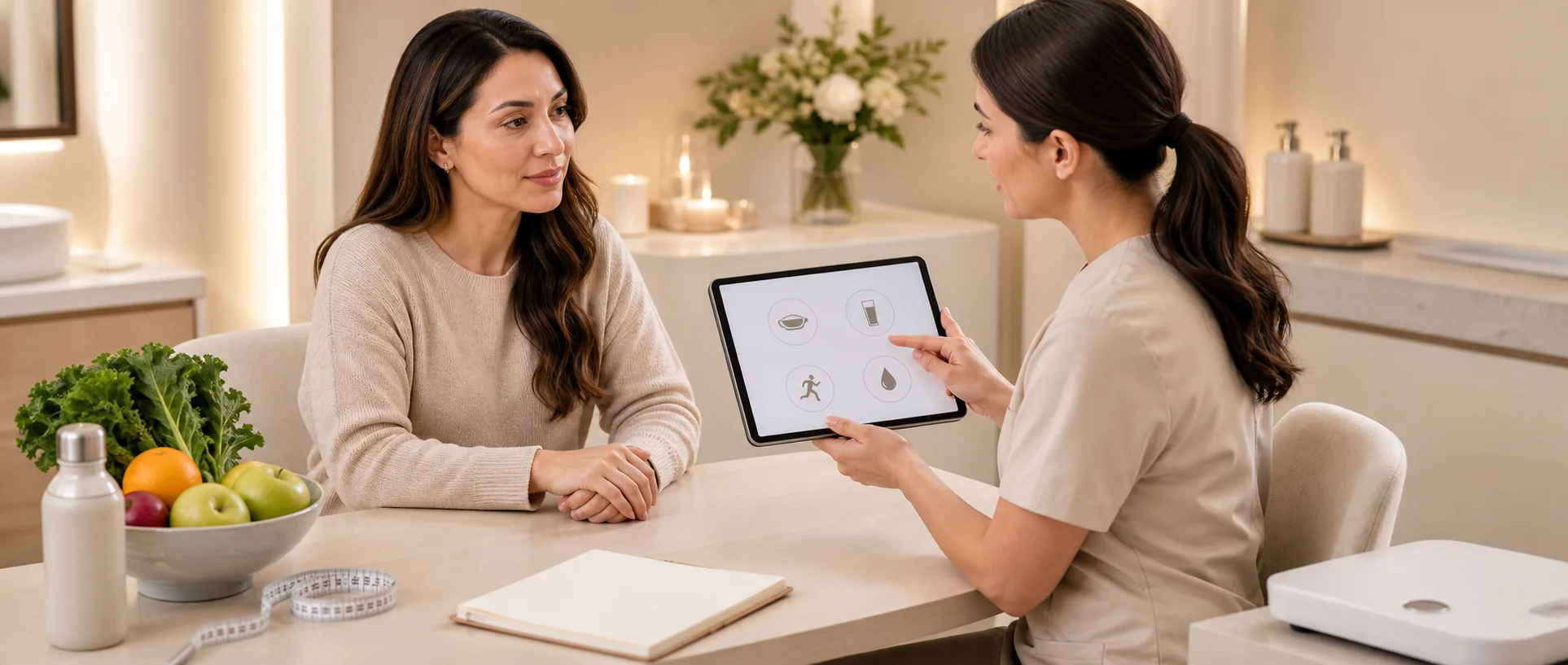 Weight loss program consultation with nutrition and activity planning